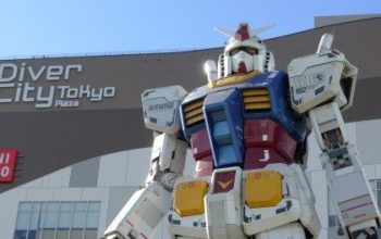 Patung Gundam Robot di Odaiba